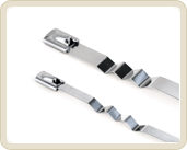 Abra�adeira de A�o Inox Zig Zag com ou sem Revestimento